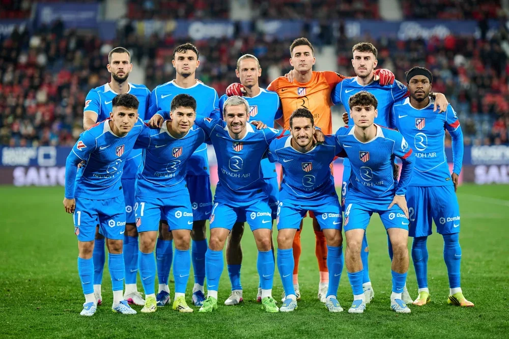 Alineación del Atlético ante Osasuna.